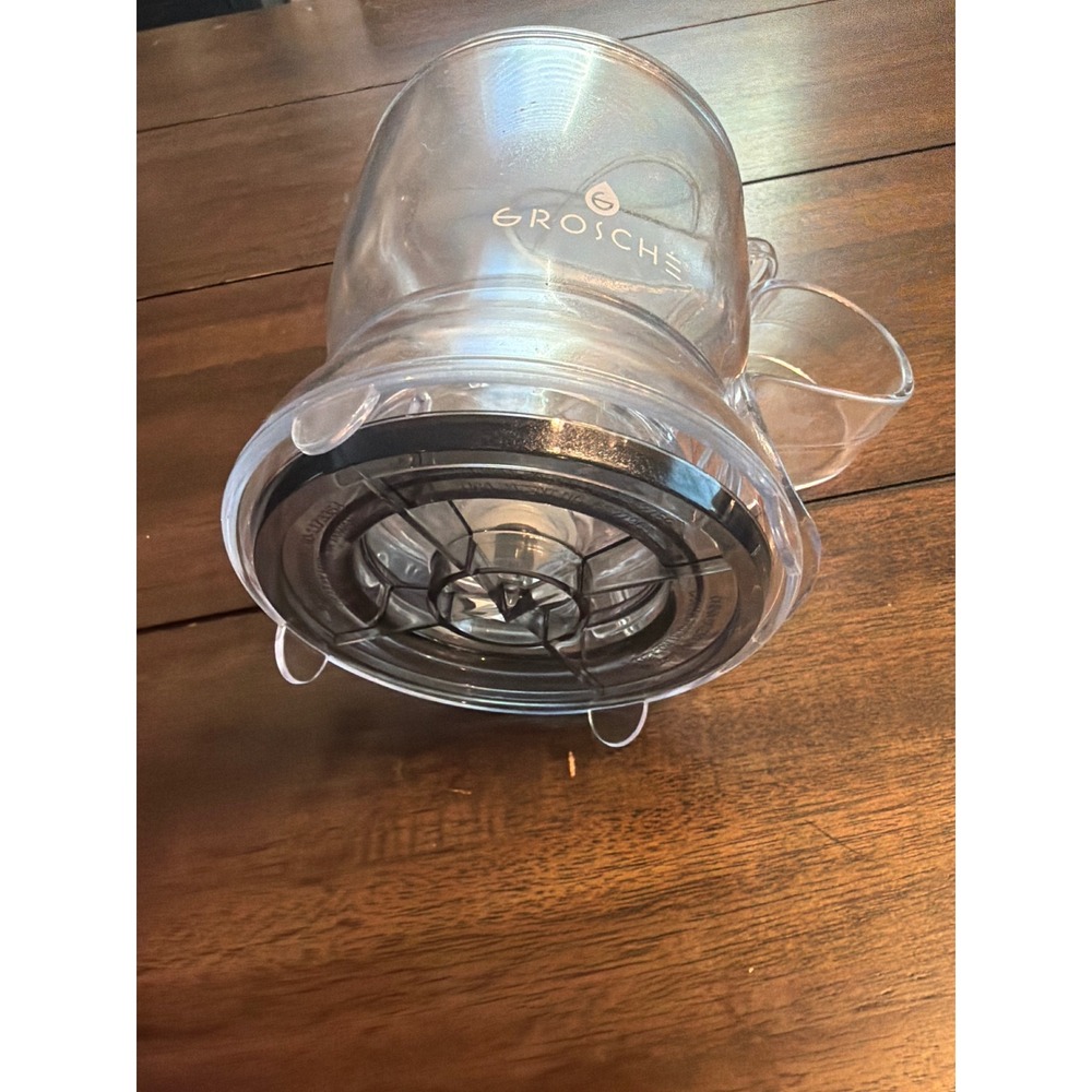 Grosche Aberdeen Bottom Dispensing Tea Steeper Clear Tritan Infuser 17.6oz - Picture 4 of 4